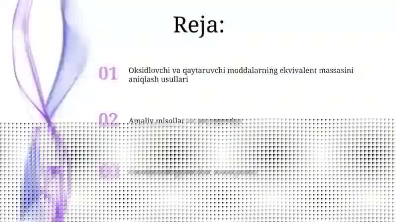 Oksidometrya usullari 2