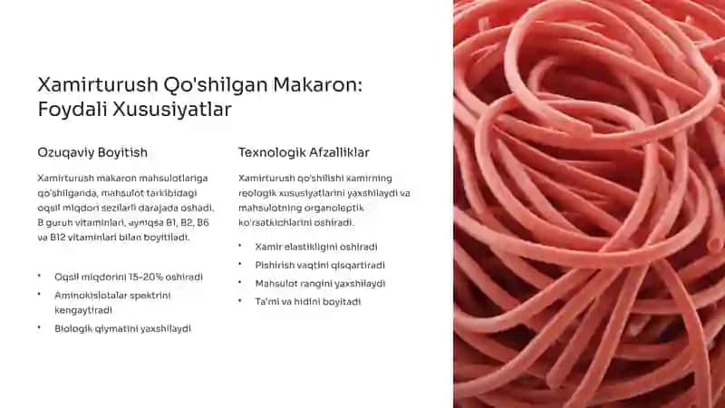 Zamonaviy Makaron Ishlab Chiqarish Texnologiyalari 2