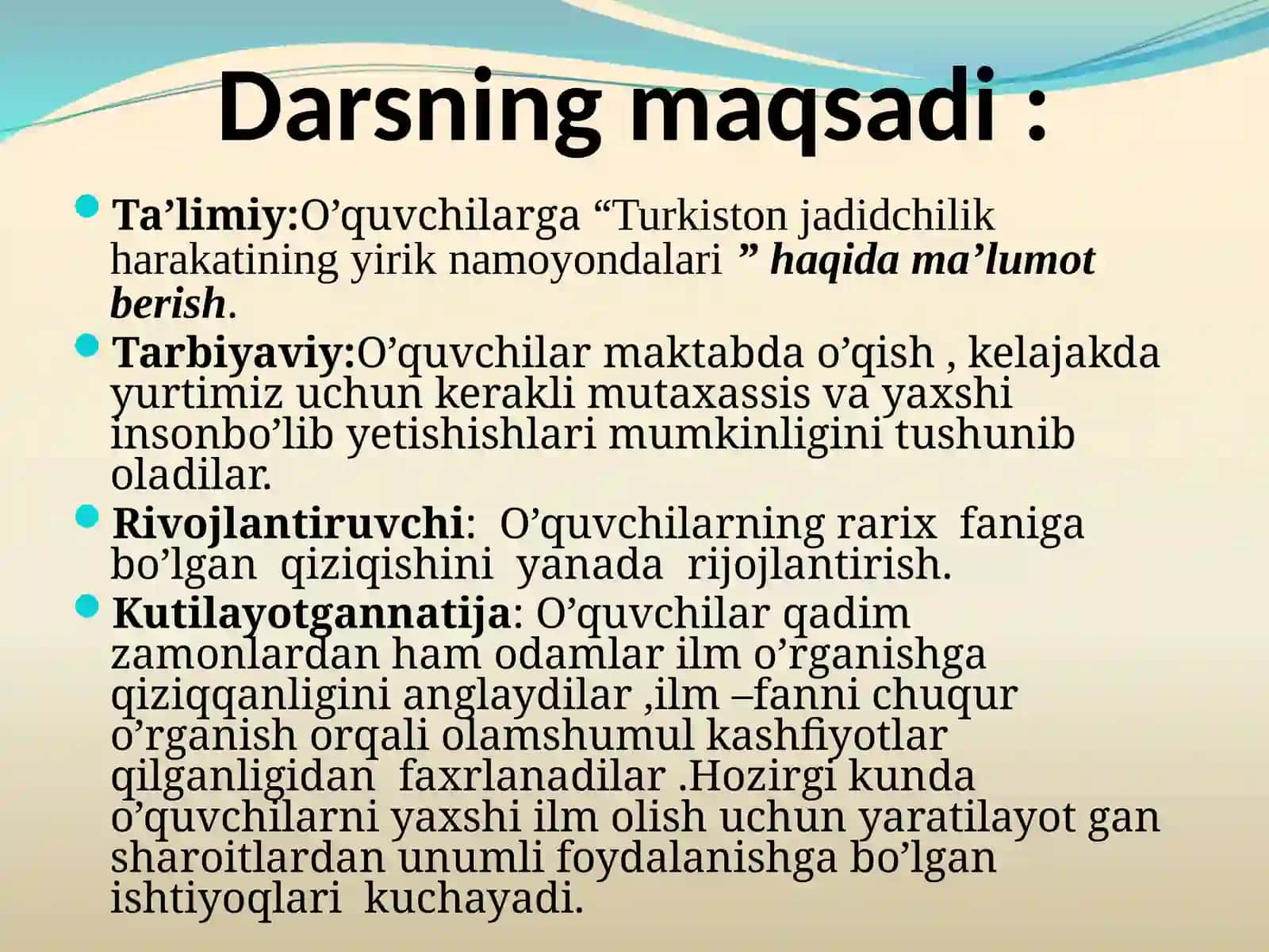 TARIX FANIDAN 1 SOATLIK OCHIQ DARS 2