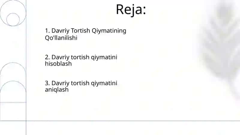 Pulning davriy qiymati 2
