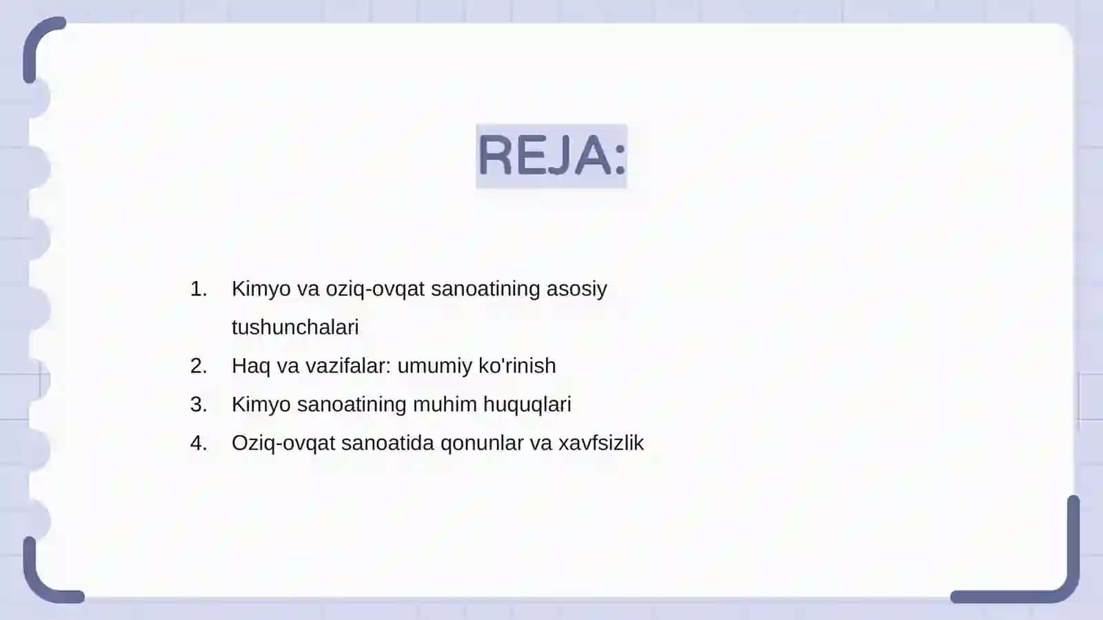 Kimyo va oziq-ovqat sanoati 2