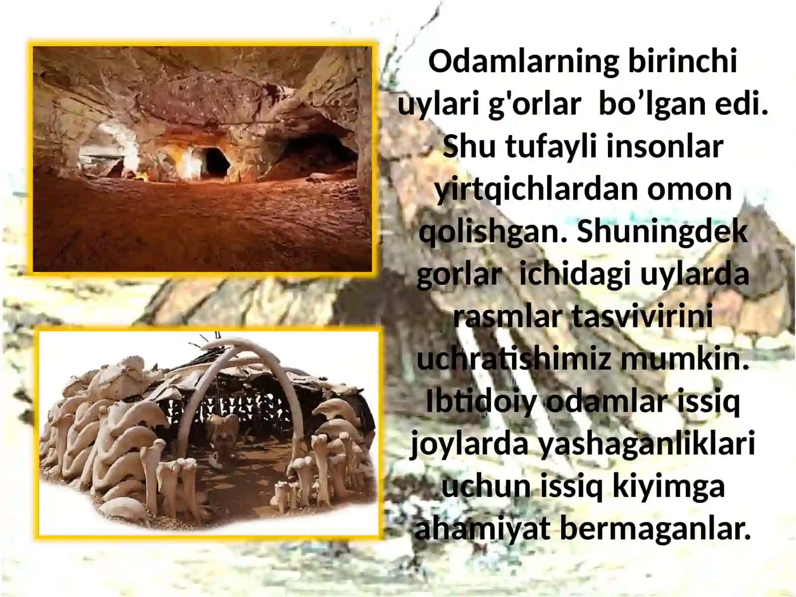 Uy-joylarning evolyutsiyasi va ularning ijtimoiy taraqqiyot bilan aloqadorligi 2