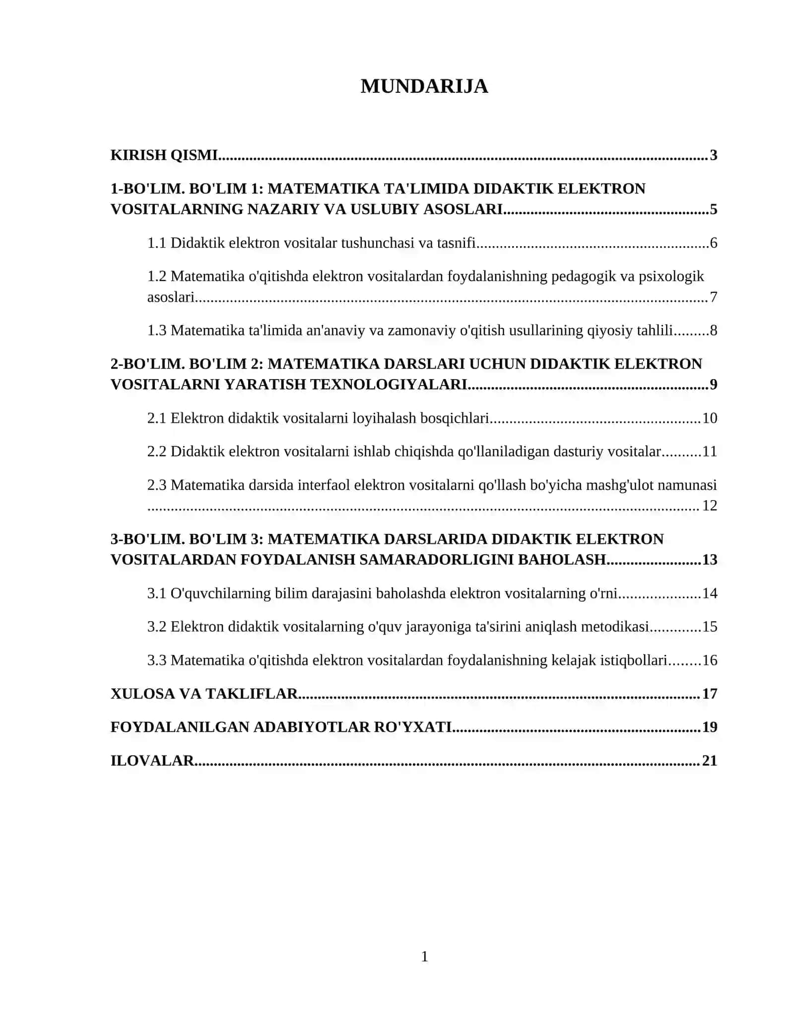 Matematika darslarida o'qitishning didaktik elektron vositalarini yaratish texnologiyalari 2
