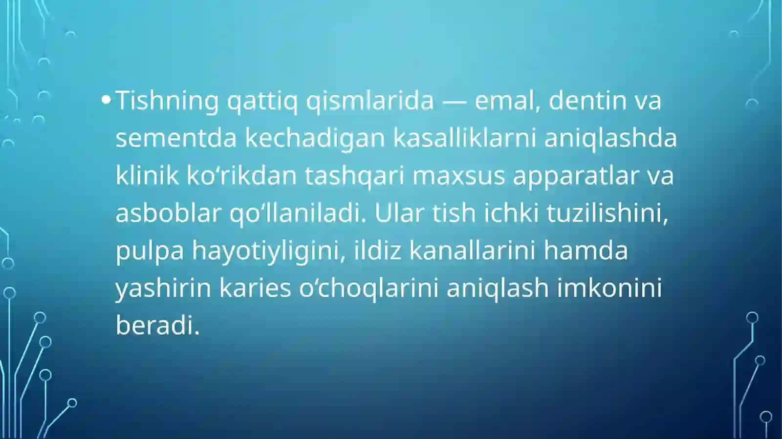 Tishqattiq toʻqimasikasalliklari ni qoʻshimcha tekshirishda ishlatiladigan asbob anjomlar 2