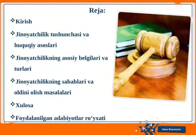 Jinoyatchilik tushunchasi 2