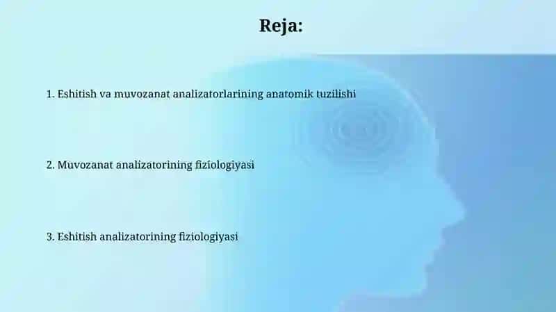 Vestibulyar analizatorlar fiziologik anatomik tuzilishi 2