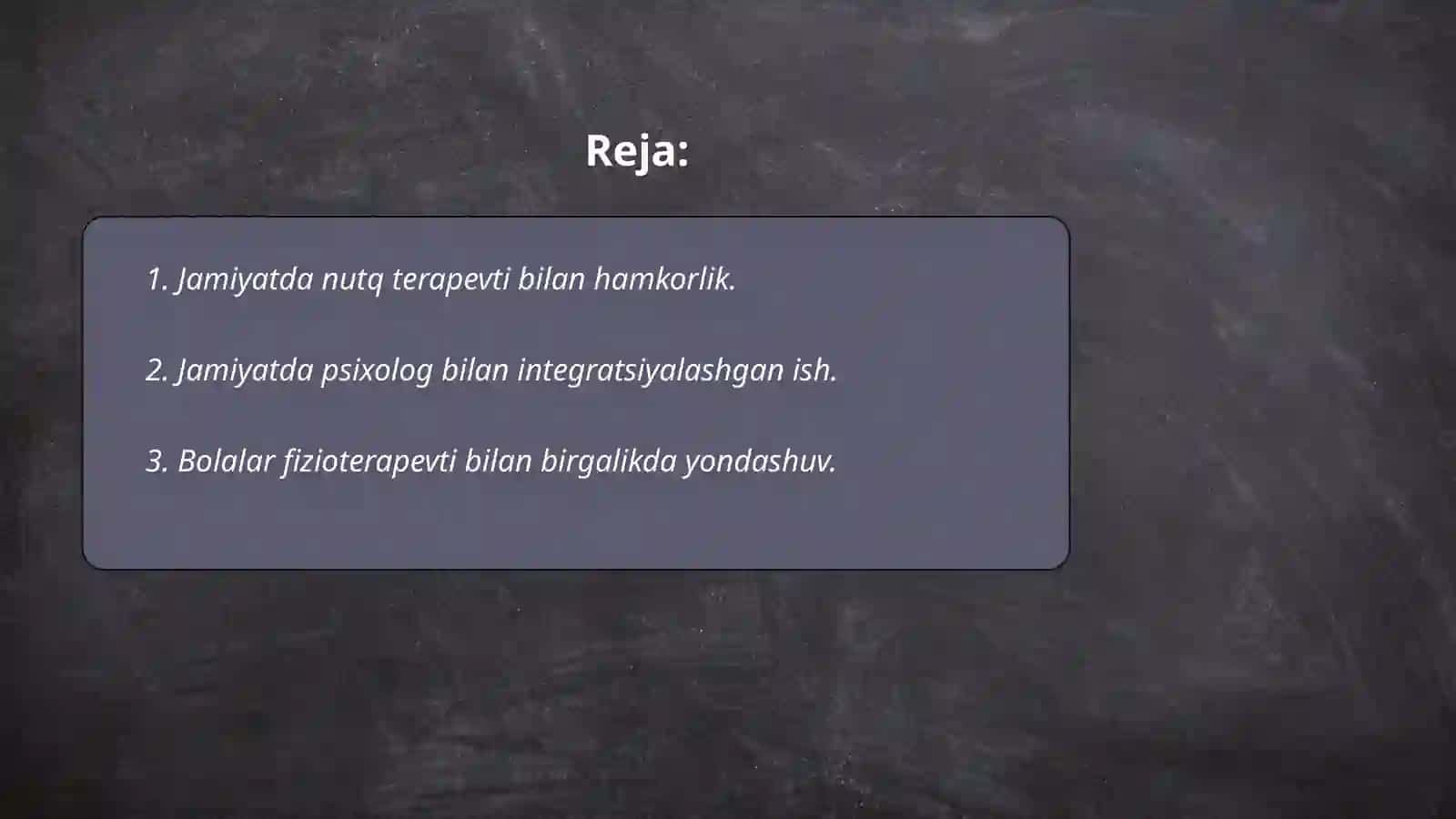 Ilk yoshidagi bolalar bilan olib boriladigan abilitatsiya ishlarida boshqa mutaxassislar bilan hamkorlik qilish 2