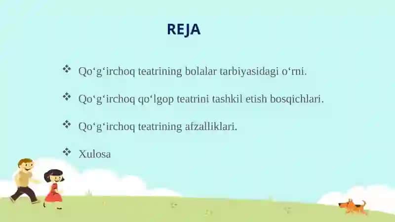Maktabgacha ta'lim tashkilotida qo‘g‘irchoq qo‘lgop teatrini tashkil etish 2