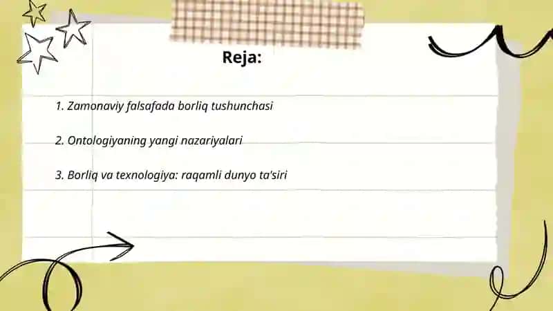 Zamonaviy falsafada borliq tushunchasi 2