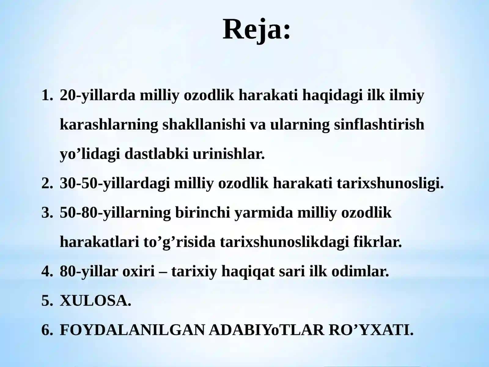 Milliy ozodlik harakati tarixshunosligi 2
