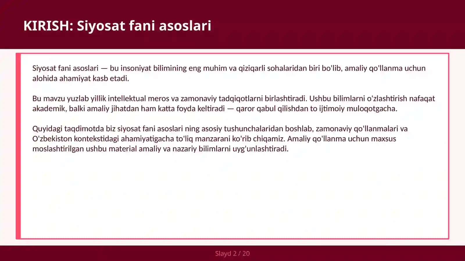 Siyosat Fani Asoslari 2