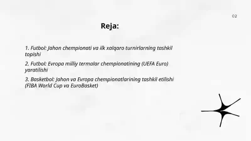 Jahon va Evropada Sport Turlari bo'yicha Birinchi Chempionatlarining Tashkil Topishi 2