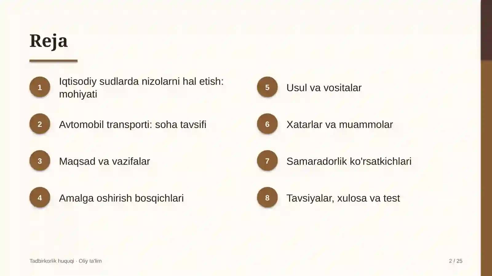 Avtomobil transportida iqtisodiy sudlarda nizolarni hal etish 2