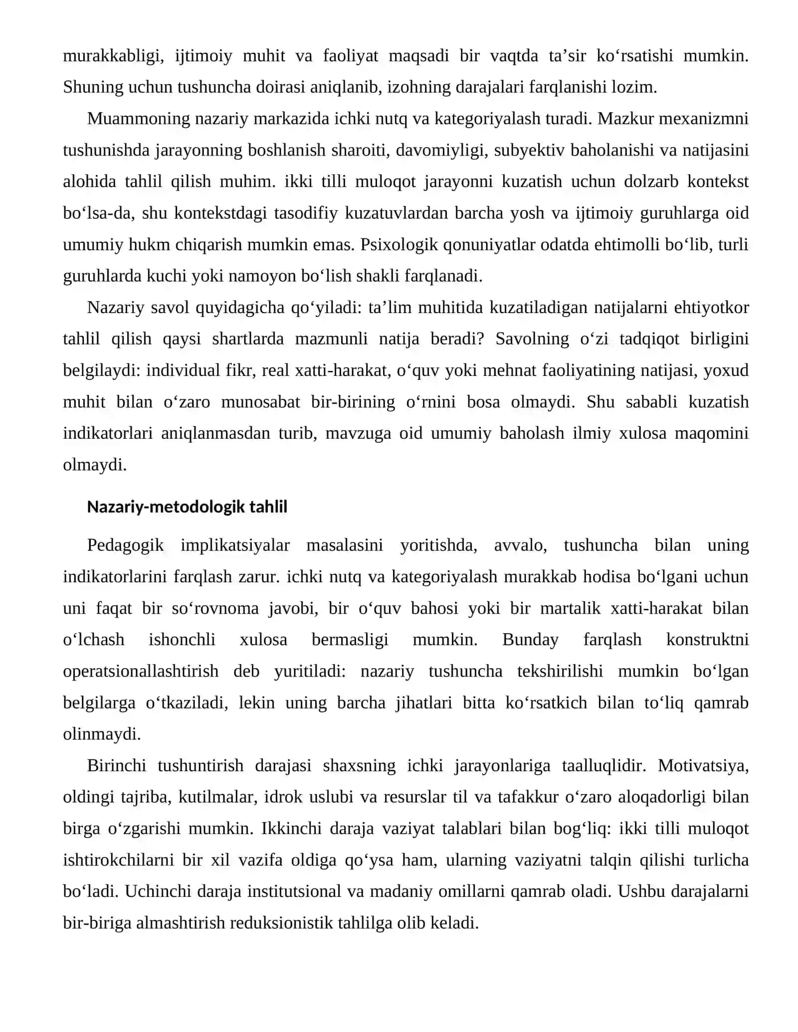 TIL VA TAFAKKUR O‘ZARO ALOQADORLIGI — TA’LIM JARAYONIDAGI KO‘RINISHLARI 2