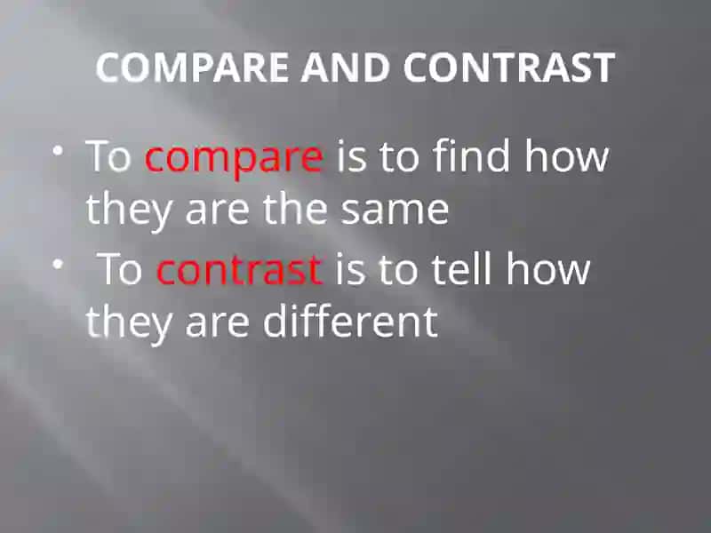 Compare and contrast essey types 2