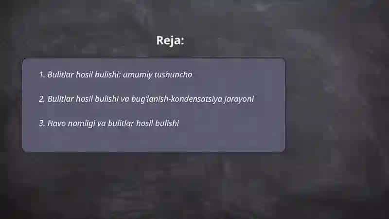 Bulitlar hosil bulishi 2