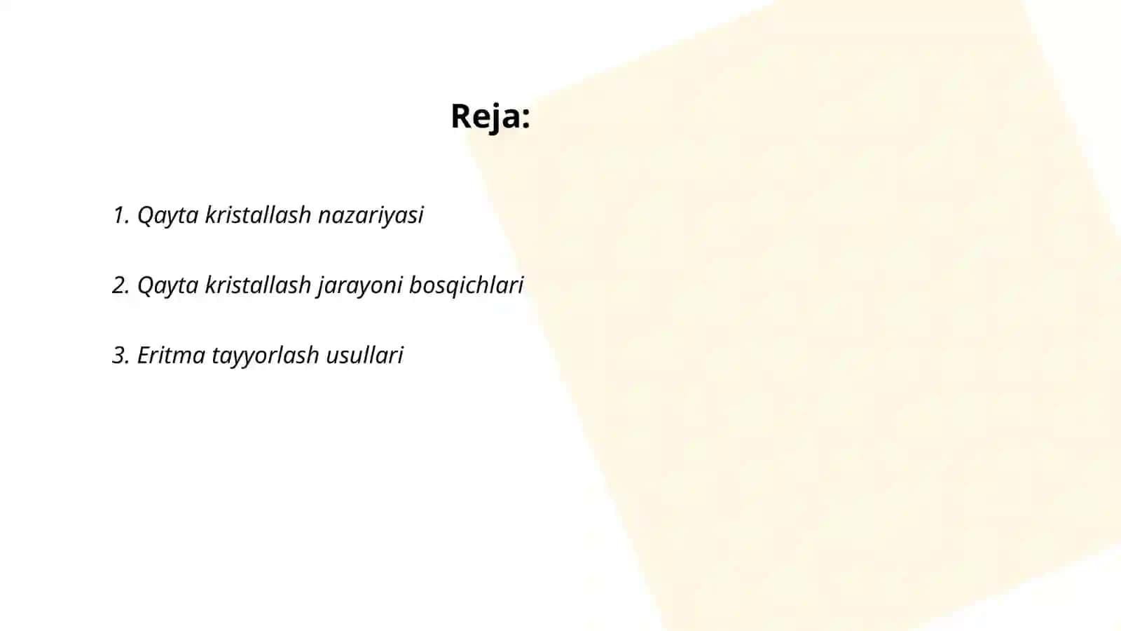 Qayta kristallash 2