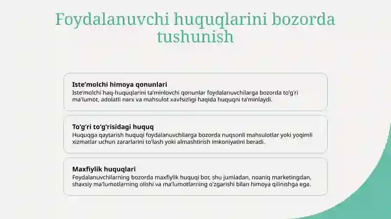Isteʼmolchining bozorda xatti-harakati va uning tanlovi 2