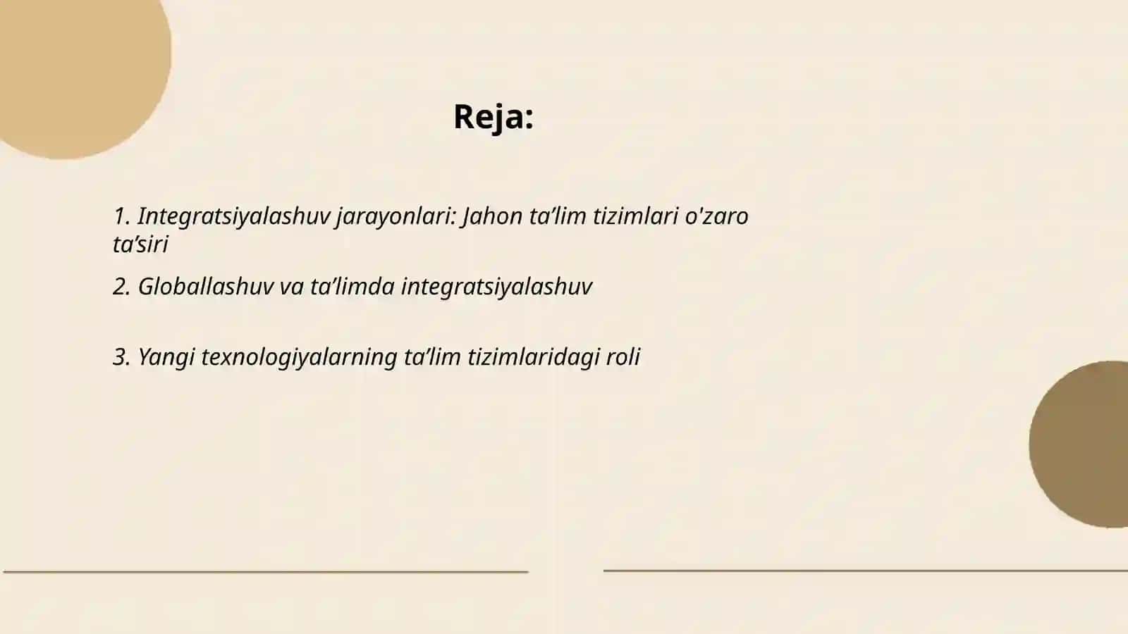 Integratsiyalashuv jarayonlari 2