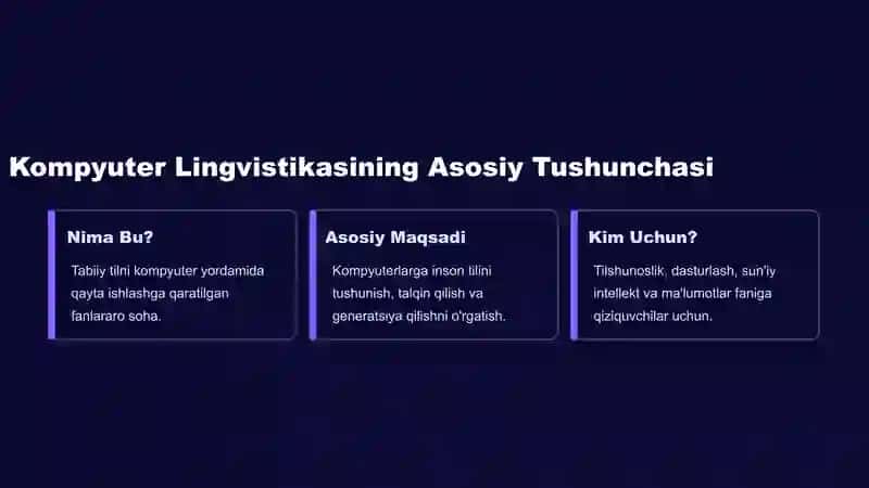 Kompyuter Lingvistikasi: Kelajak Tili 2