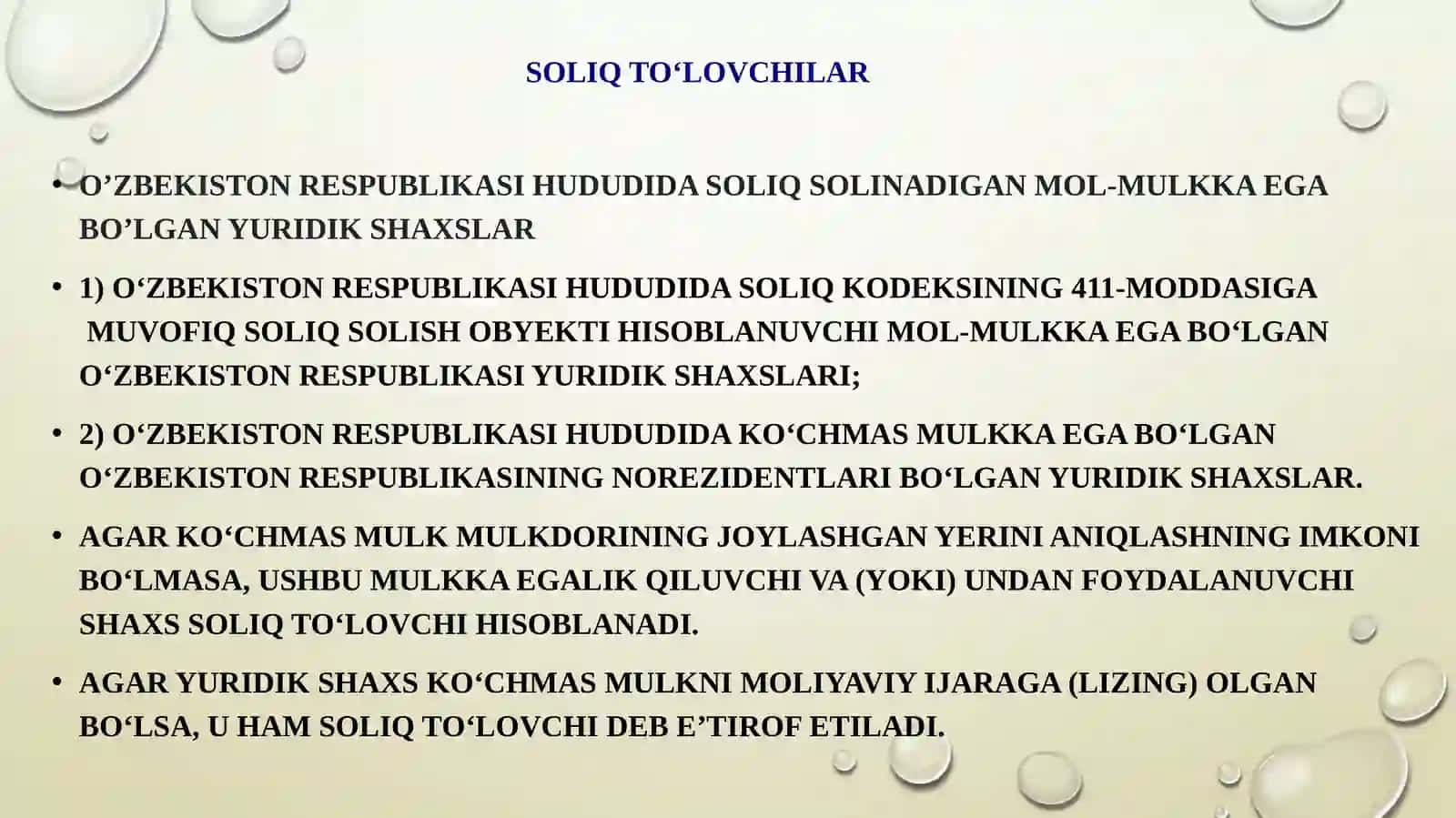 Yuridik shaxslarning mol-mulkiga soliq 2