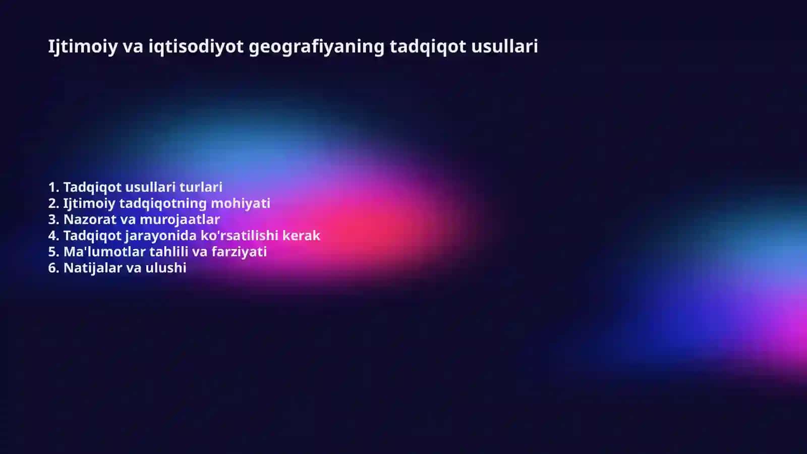 Ijtimoiy va iqtisodiyot geografiyaning tadqiqot usullari (2) 2