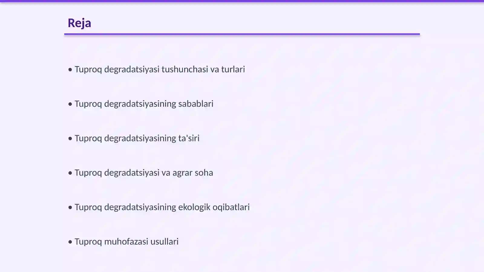 Tuproq degradatsiyasi muammolari va atrof-muhit muhofazasi 2