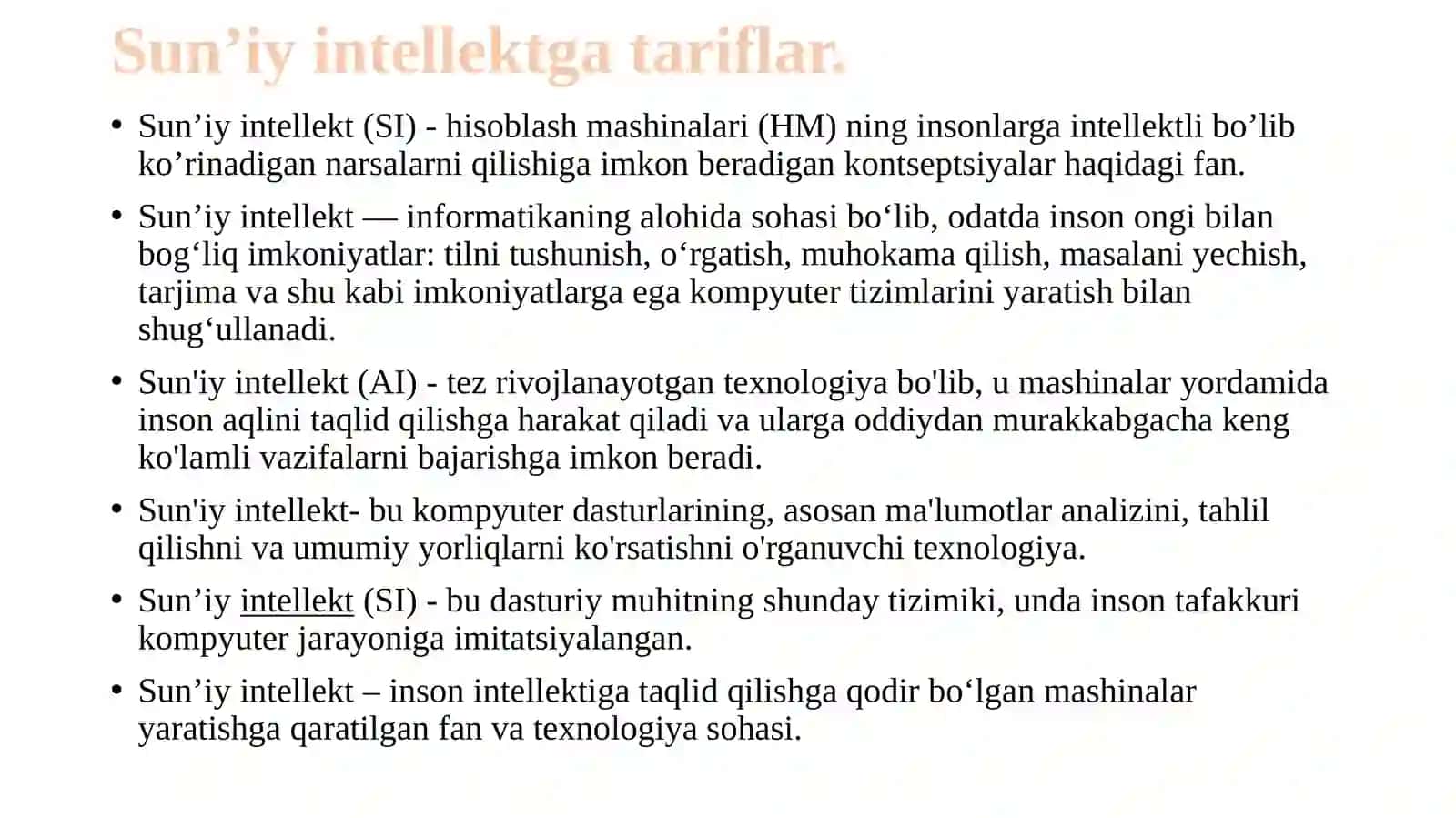 Sun’iy intelekt 2