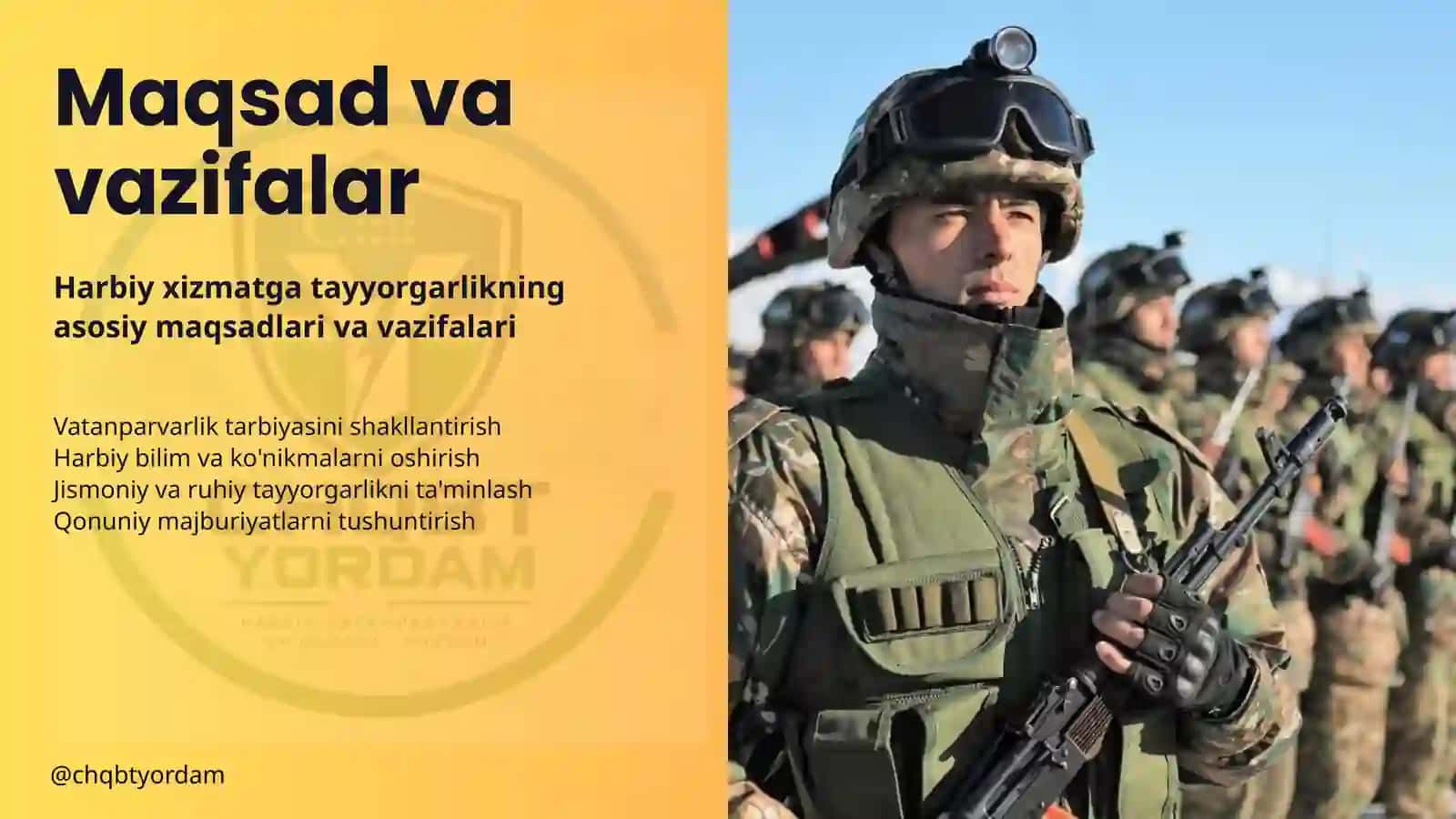 Harbiy xizmatga tayyorgarlik bo'yicha to'liq qo'llanma 2