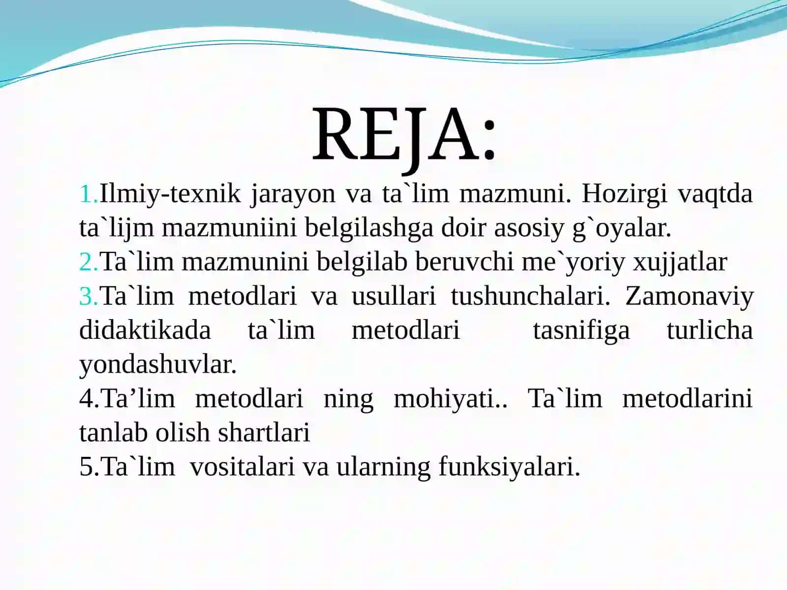 TA`LIM MAZMUNI 2