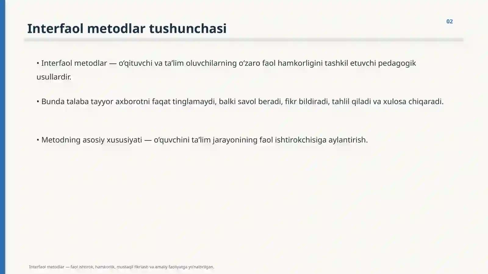 INTERFAOL METODLAR 2
