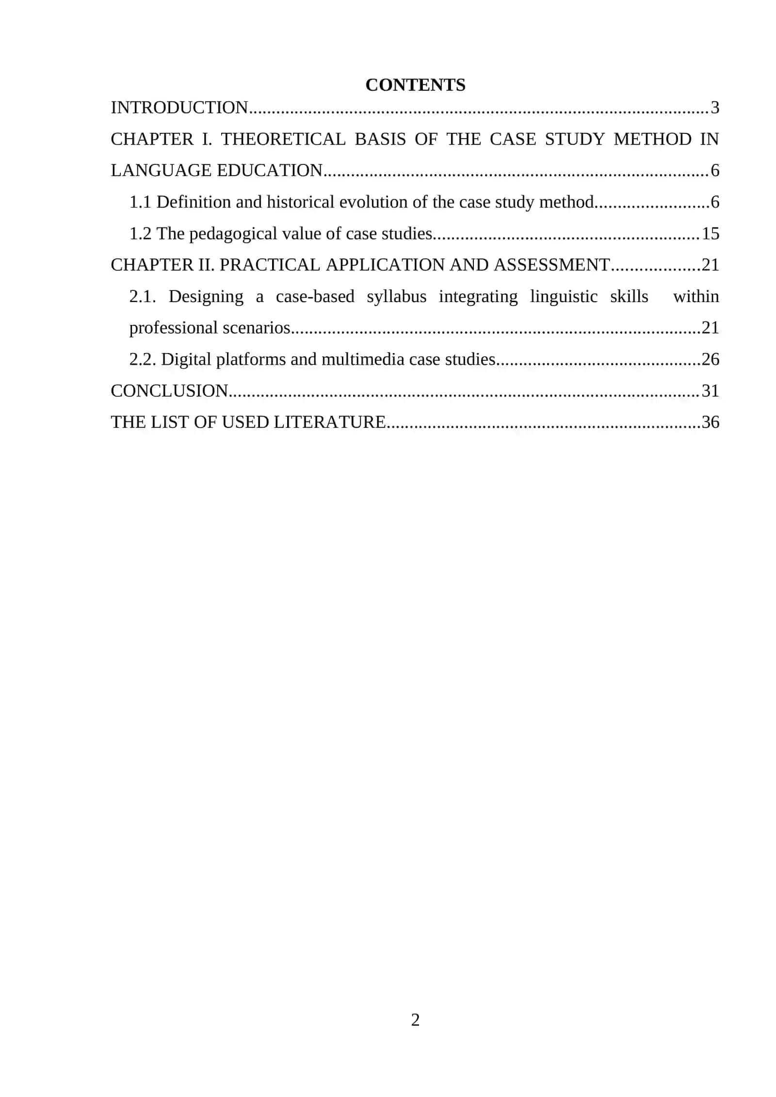 Mavzu: USING CASE STUDIES IN ESP TEACHING 2