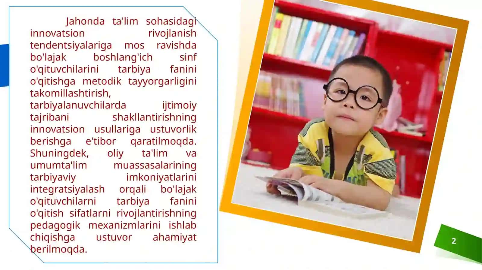Boʻlajak tarbiyasi fanini oʻqituvchi siodobi 2
