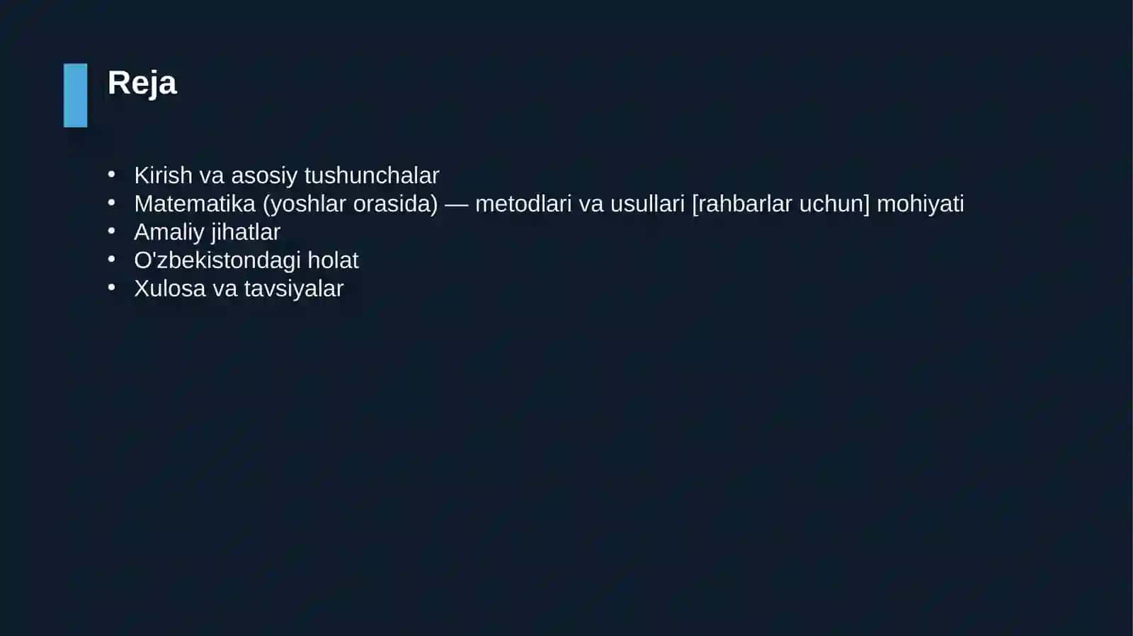 Matematika (yoshlar orasida) — metodlari va usullari [rahbarlar uchun] 2