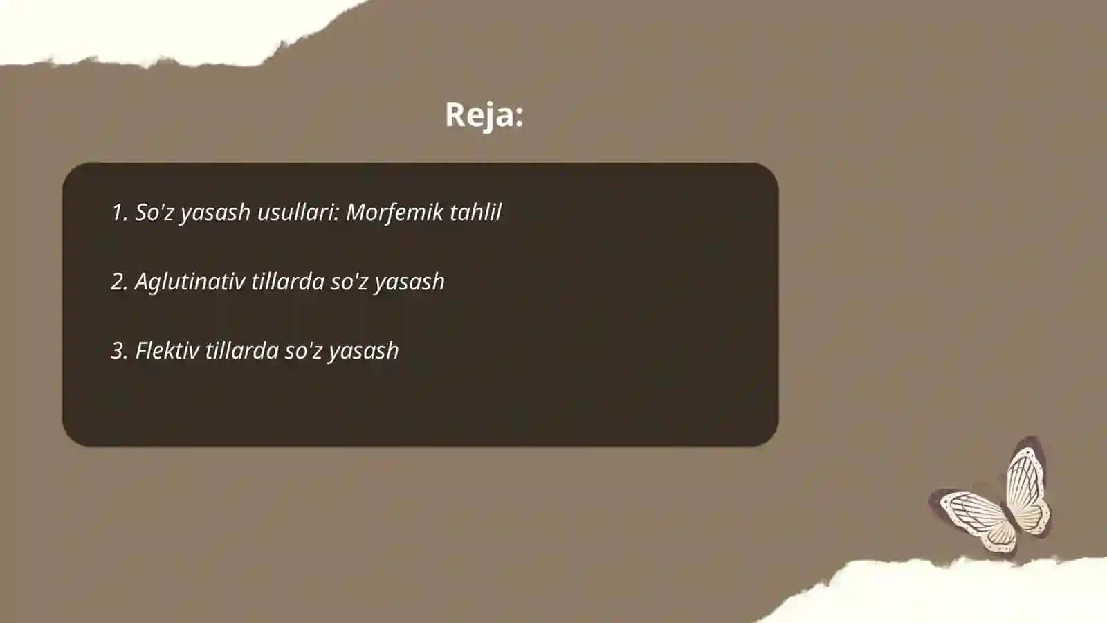 Turli tuzilishli tillarda so'z yasash usullarining umumiy va farqli jihatlar 2