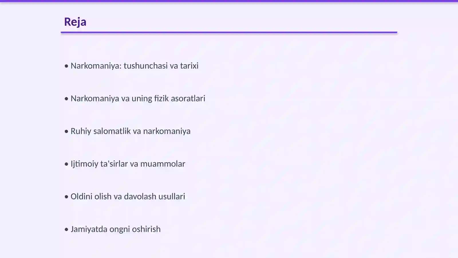 Narkomaniya va uning asoratlari 2