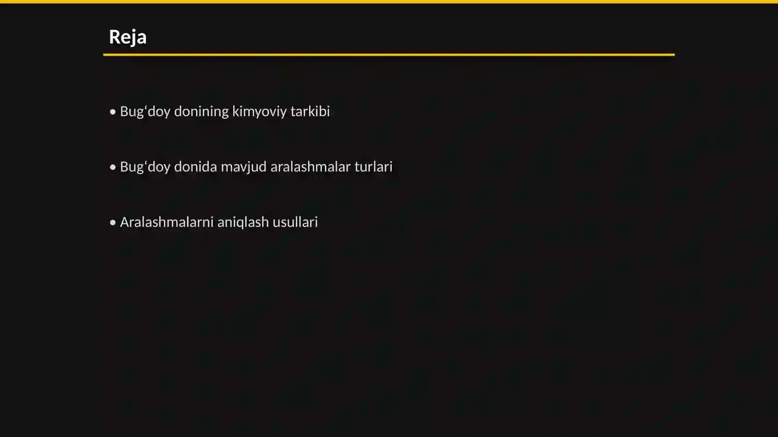 Bugʻdoy donidagi aralashmalar tarkibi va miqdorini aniqlash 2