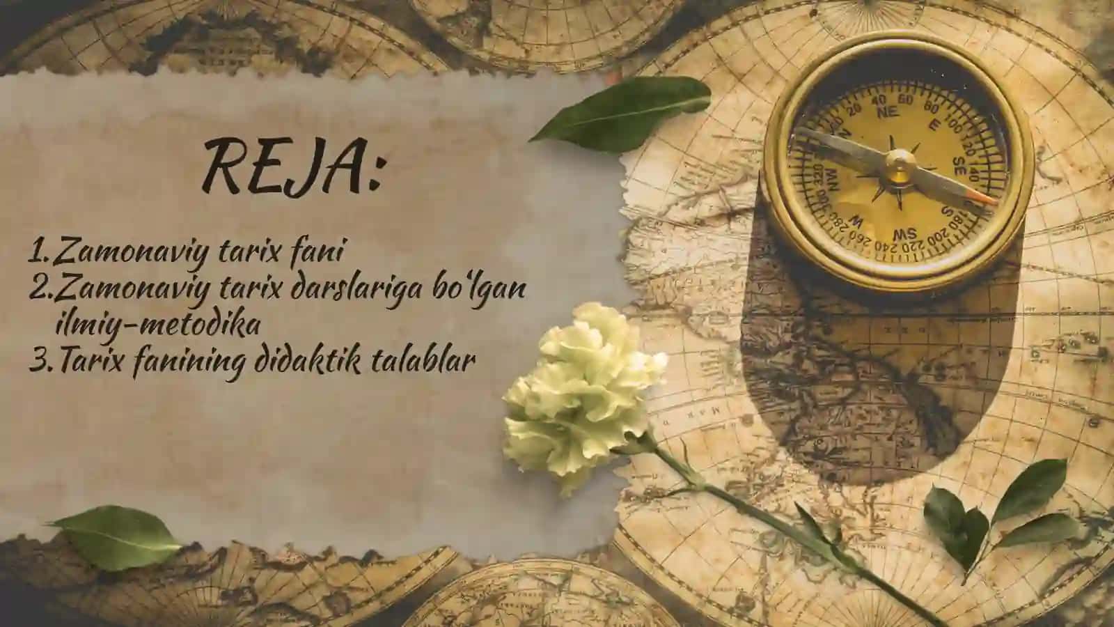 Zamonaviy tarix darslari uchun ilmiy-metodik va didaktik talablar 2