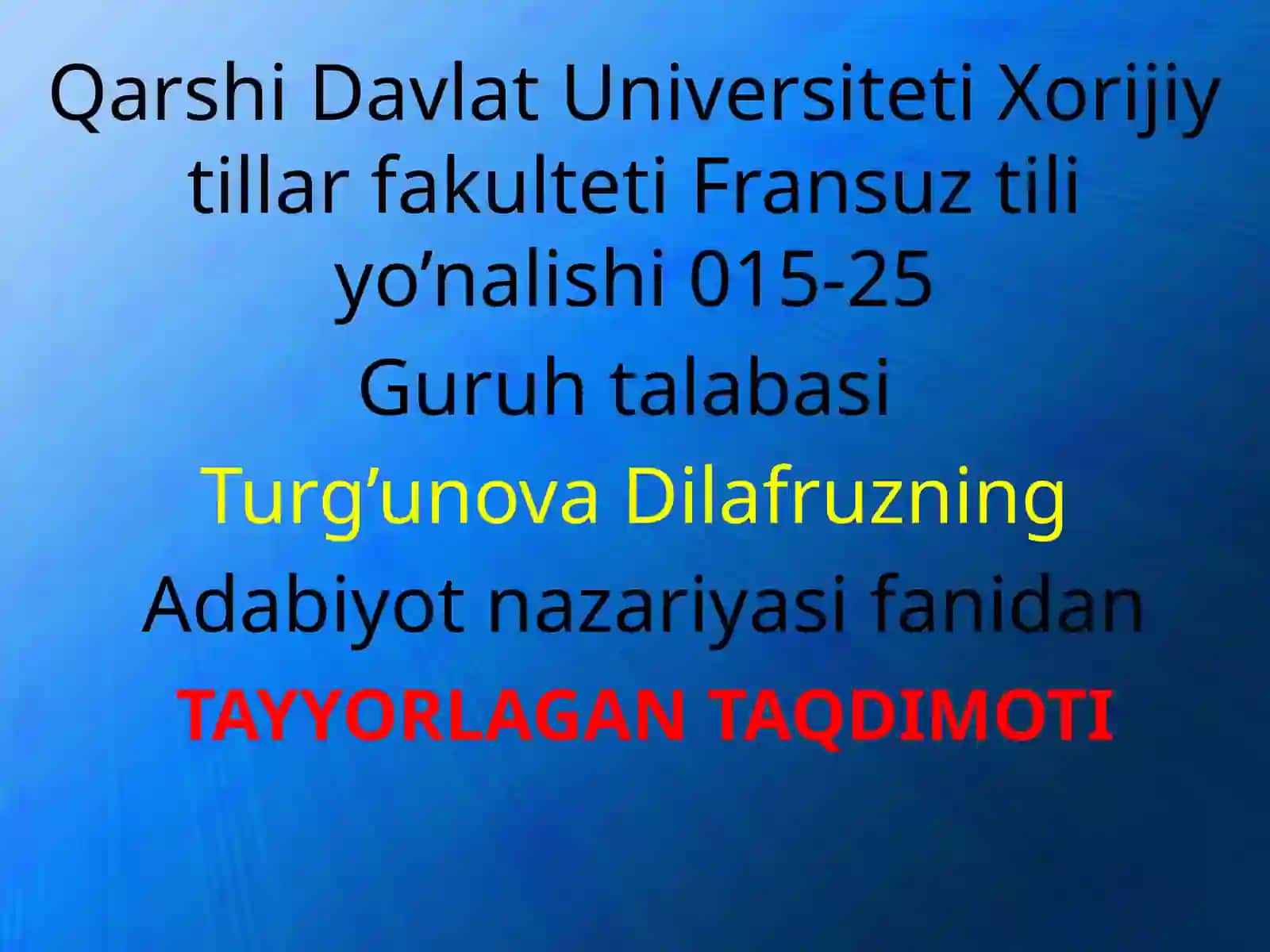 She`riytizimlar va she`riy janrlar 2
