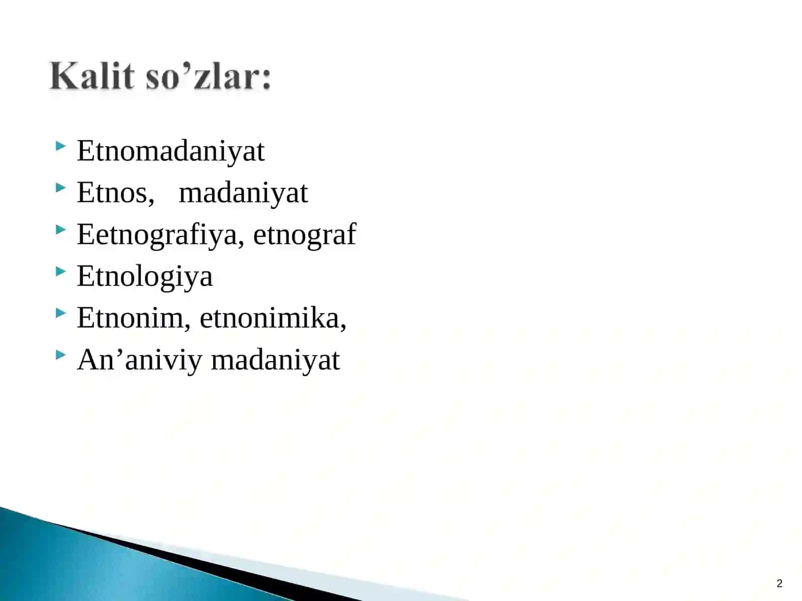 Etnomadaniyat 2
