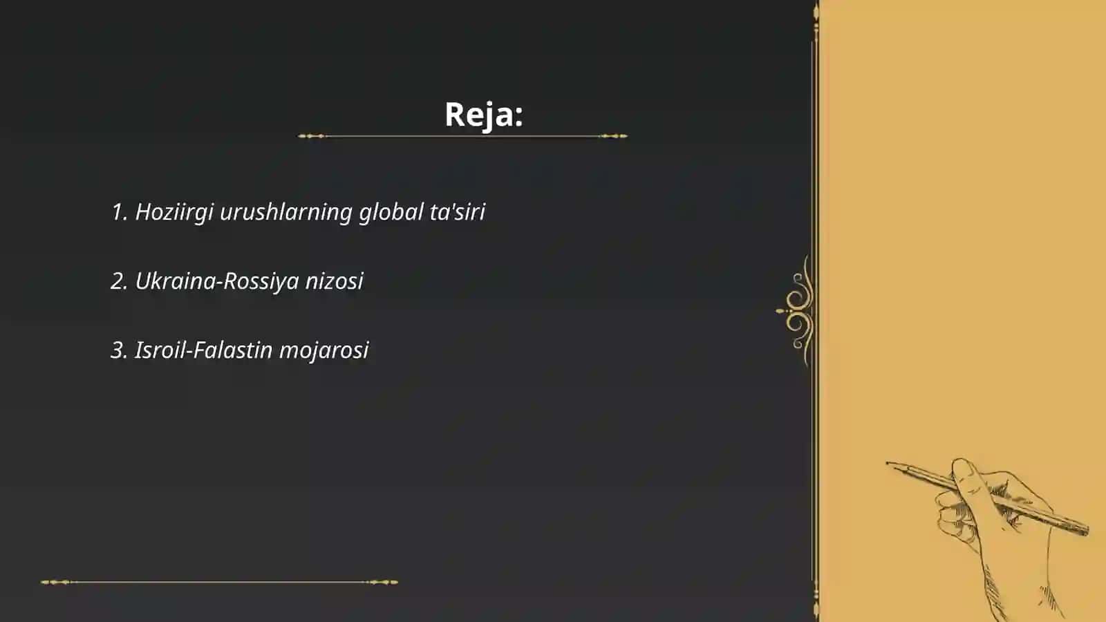 Hoziirgi urushlarning global ta'siri 2