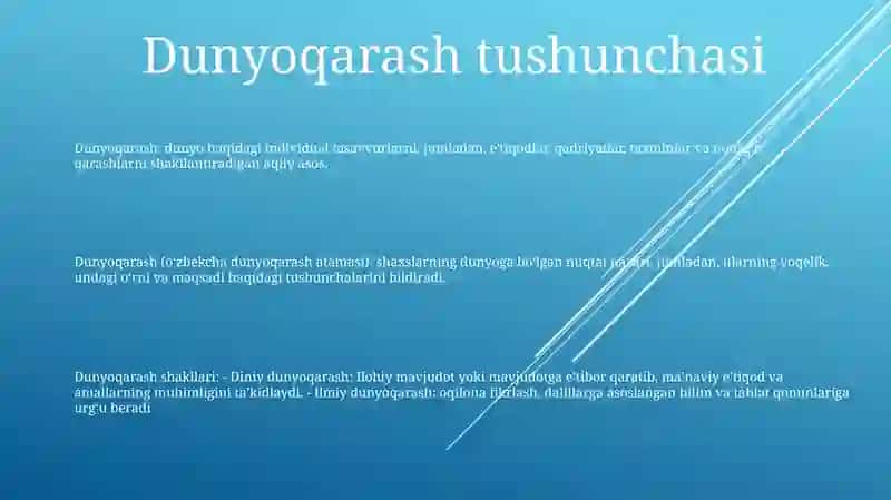 Dunyoqarash Shakllari 2