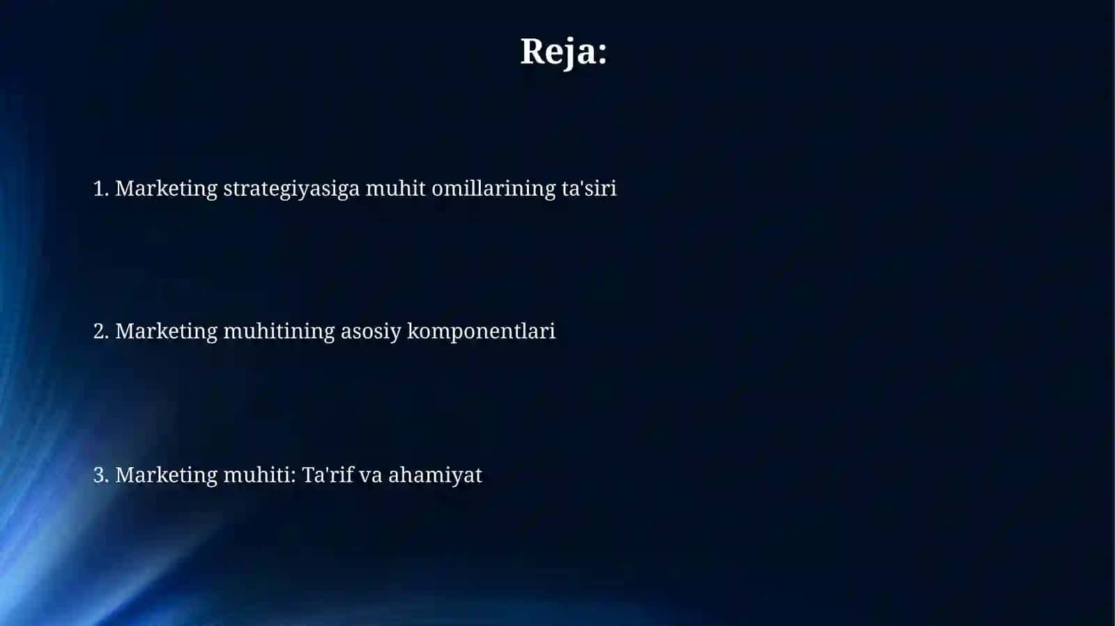 Marketing muhiti va uning komponentlari 2