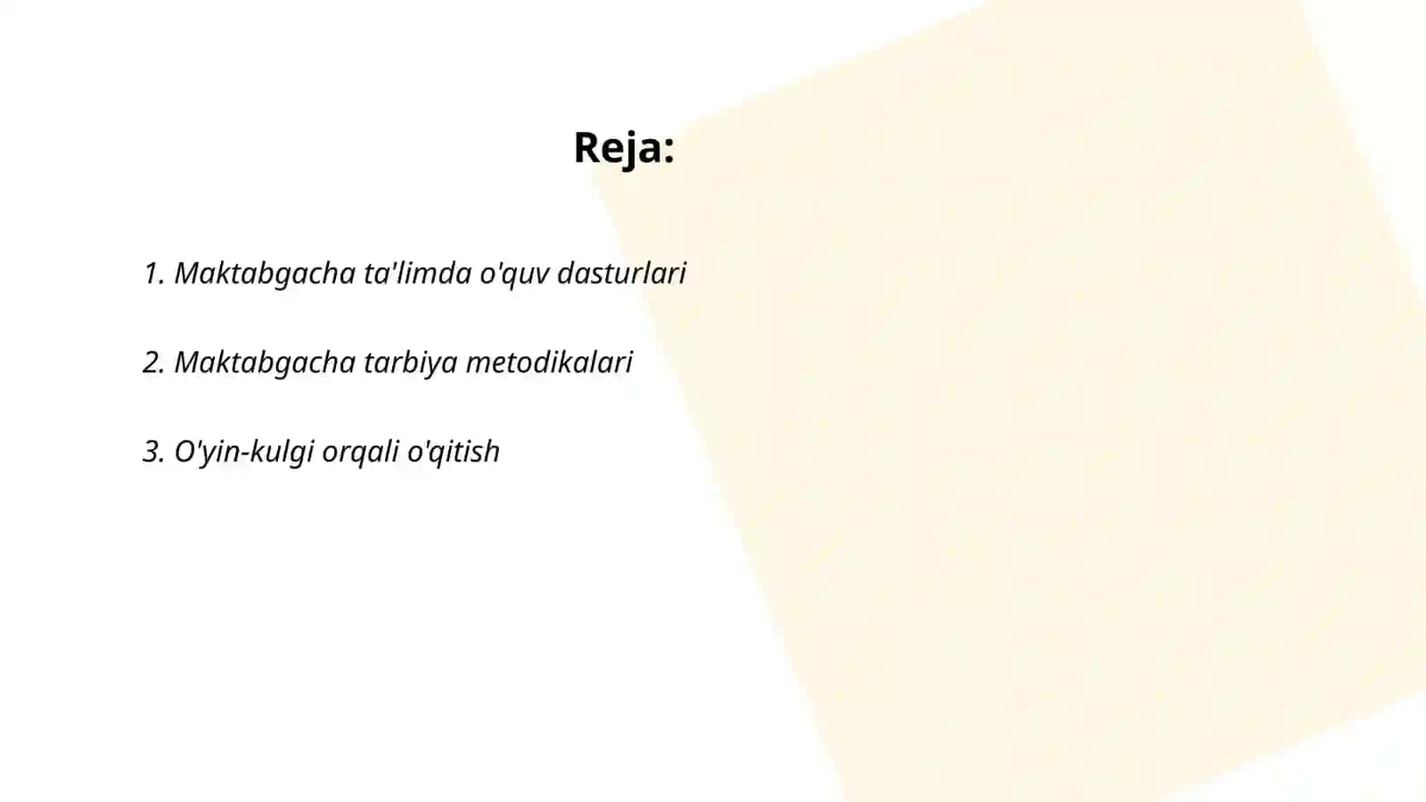 Maktabgacha taʼlim tashkilotlarida talim shakli 2