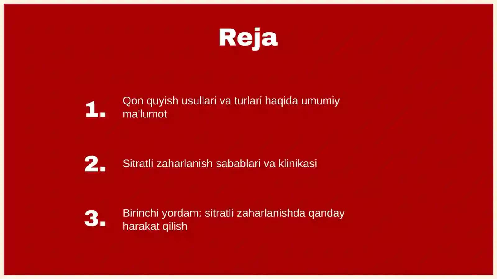 Qon quyish turlari va usullari. Sitratli zaharlanish: sabablari klinikasi va tashxisi, birinchi yordam 2