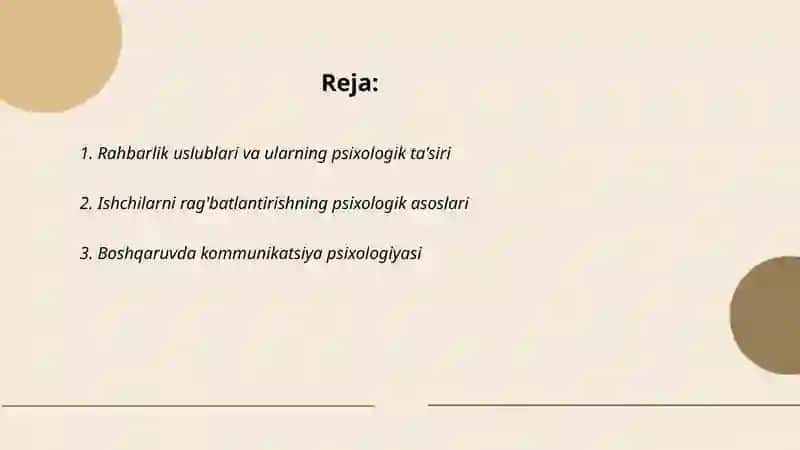 Boshqaruv psixologiyasi 2