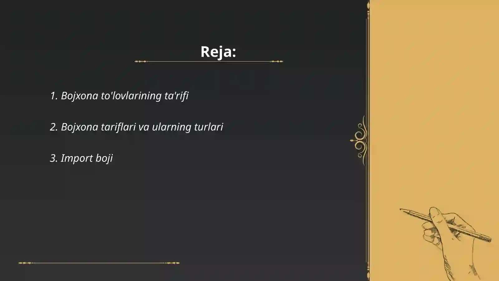 Bojxona to'lovlari va ularning turlari 2