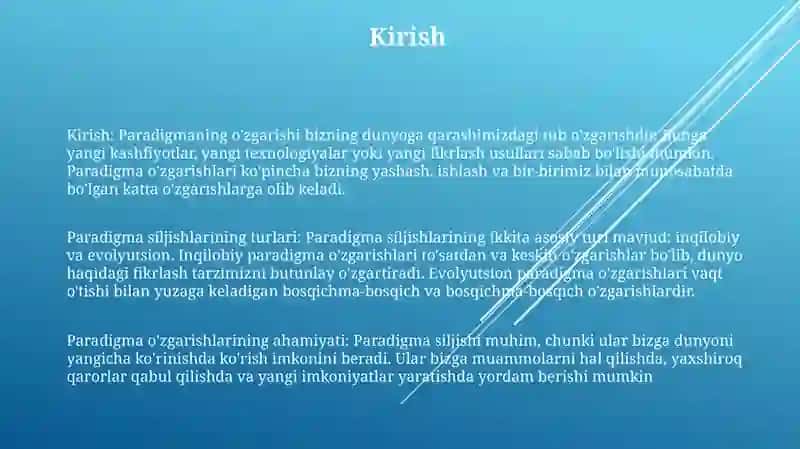 Paradigma Tushunchasi Va Mohiyati 2