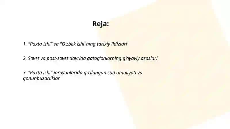 Paxta ishi va Oʻzbek ishi 2