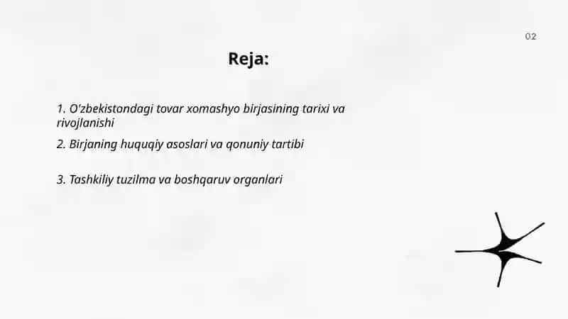 O'zbekistondagi tovar xomashyo birjasi 2